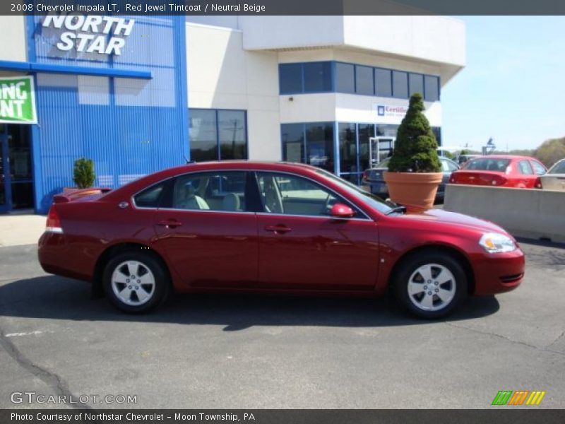 Red Jewel Tintcoat / Neutral Beige 2008 Chevrolet Impala LT