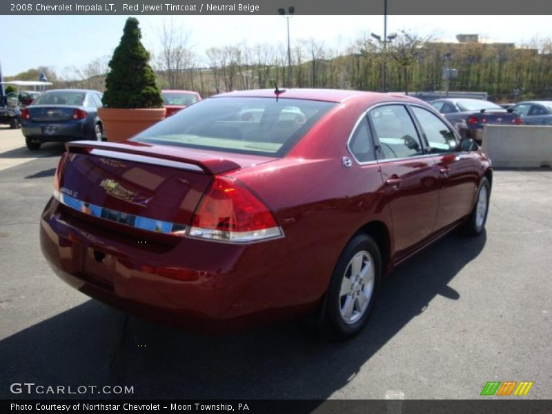 Red Jewel Tintcoat / Neutral Beige 2008 Chevrolet Impala LT