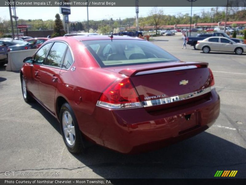 Red Jewel Tintcoat / Neutral Beige 2008 Chevrolet Impala LT
