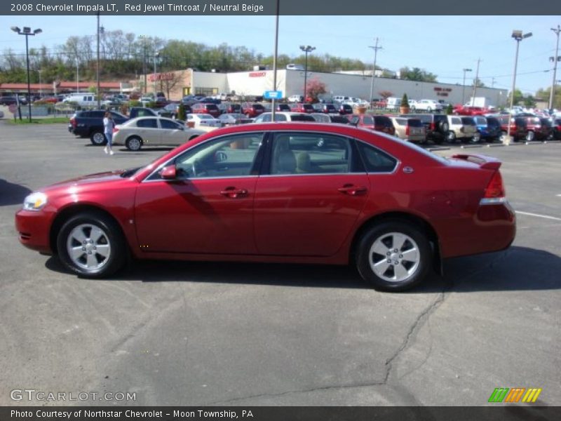 Red Jewel Tintcoat / Neutral Beige 2008 Chevrolet Impala LT