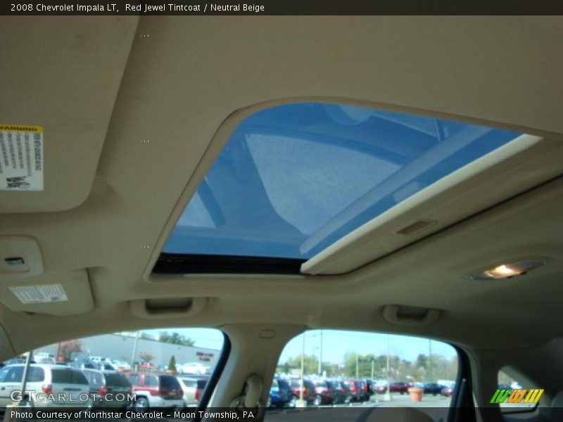 Red Jewel Tintcoat / Neutral Beige 2008 Chevrolet Impala LT