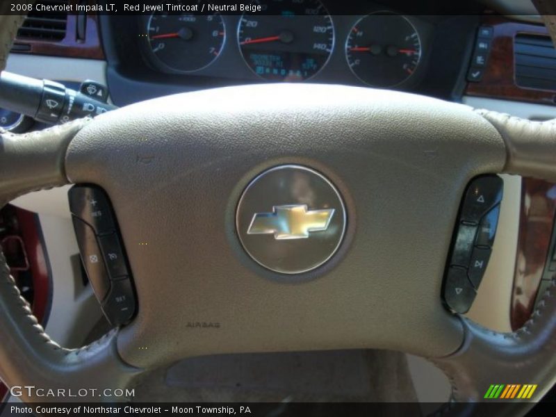 Red Jewel Tintcoat / Neutral Beige 2008 Chevrolet Impala LT