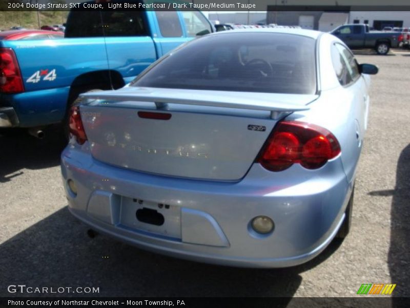 Light Blue Pearlcoat / Dark Taupe/Medium Taupe 2004 Dodge Stratus SXT Coupe