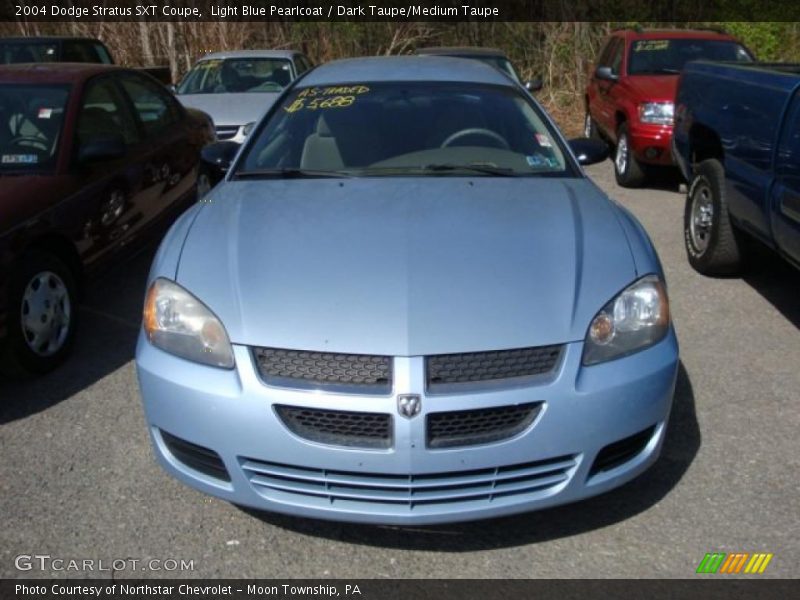 Light Blue Pearlcoat / Dark Taupe/Medium Taupe 2004 Dodge Stratus SXT Coupe