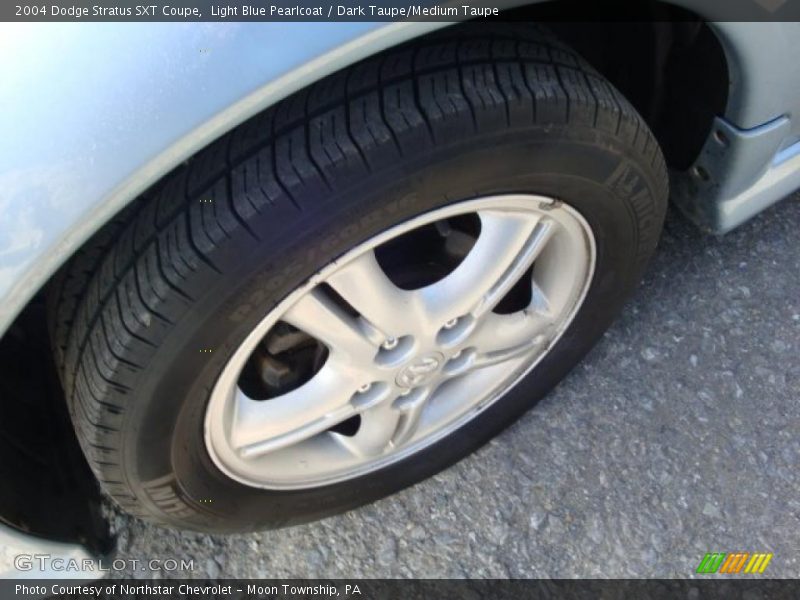 Light Blue Pearlcoat / Dark Taupe/Medium Taupe 2004 Dodge Stratus SXT Coupe