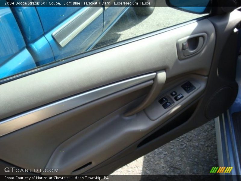 Light Blue Pearlcoat / Dark Taupe/Medium Taupe 2004 Dodge Stratus SXT Coupe