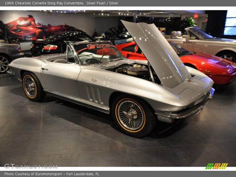 Silver Pearl / Silver 1966 Chevrolet Corvette Sting Ray Convertible