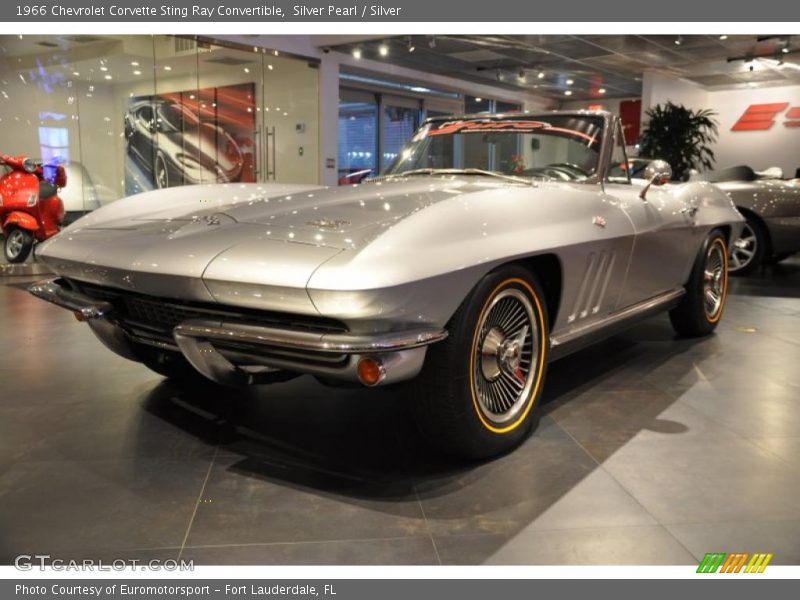 Silver Pearl / Silver 1966 Chevrolet Corvette Sting Ray Convertible