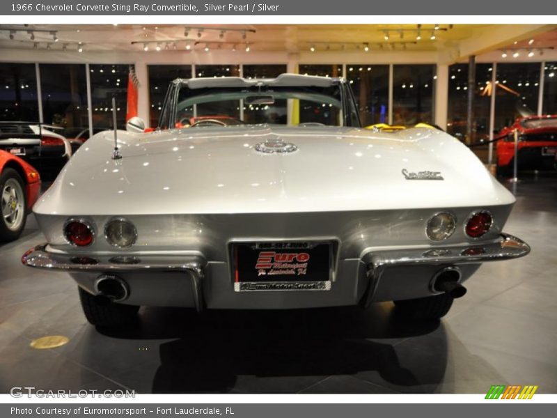 Silver Pearl / Silver 1966 Chevrolet Corvette Sting Ray Convertible