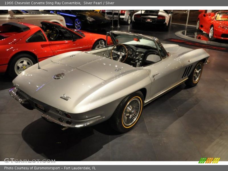 Silver Pearl / Silver 1966 Chevrolet Corvette Sting Ray Convertible