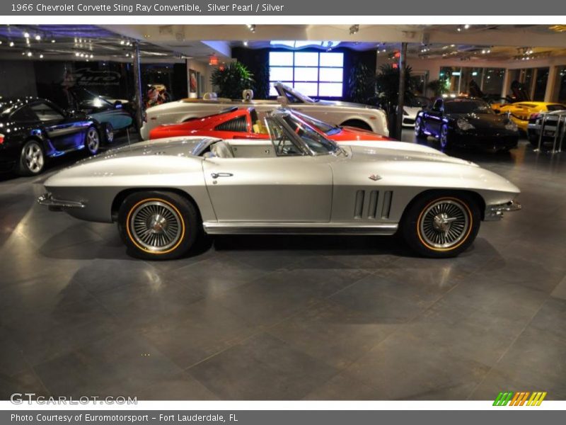 Silver Pearl / Silver 1966 Chevrolet Corvette Sting Ray Convertible