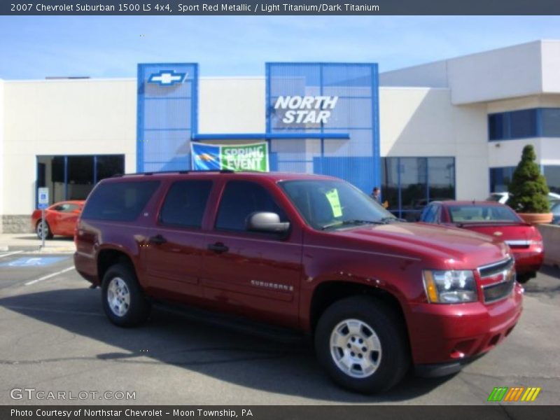 Sport Red Metallic / Light Titanium/Dark Titanium 2007 Chevrolet Suburban 1500 LS 4x4