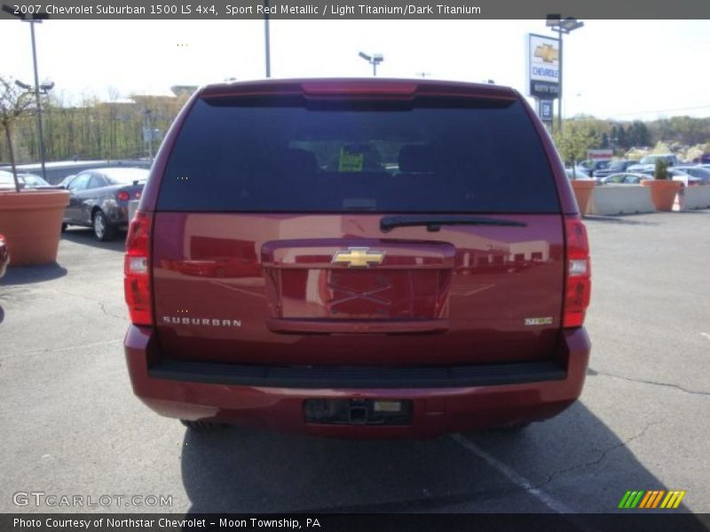 Sport Red Metallic / Light Titanium/Dark Titanium 2007 Chevrolet Suburban 1500 LS 4x4