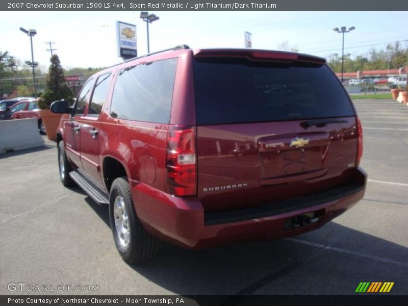 Sport Red Metallic / Light Titanium/Dark Titanium 2007 Chevrolet Suburban 1500 LS 4x4