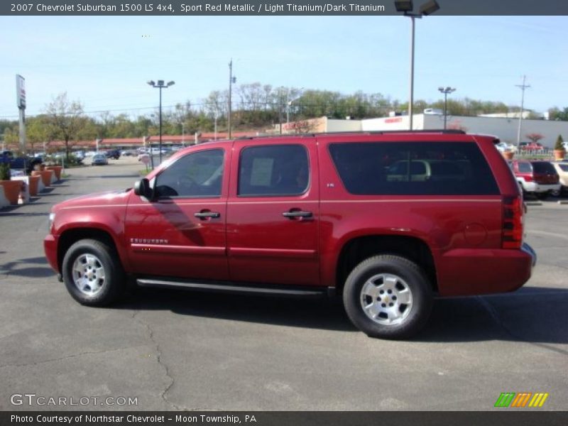 Sport Red Metallic / Light Titanium/Dark Titanium 2007 Chevrolet Suburban 1500 LS 4x4