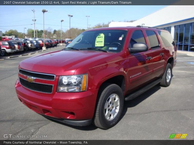 Sport Red Metallic / Light Titanium/Dark Titanium 2007 Chevrolet Suburban 1500 LS 4x4