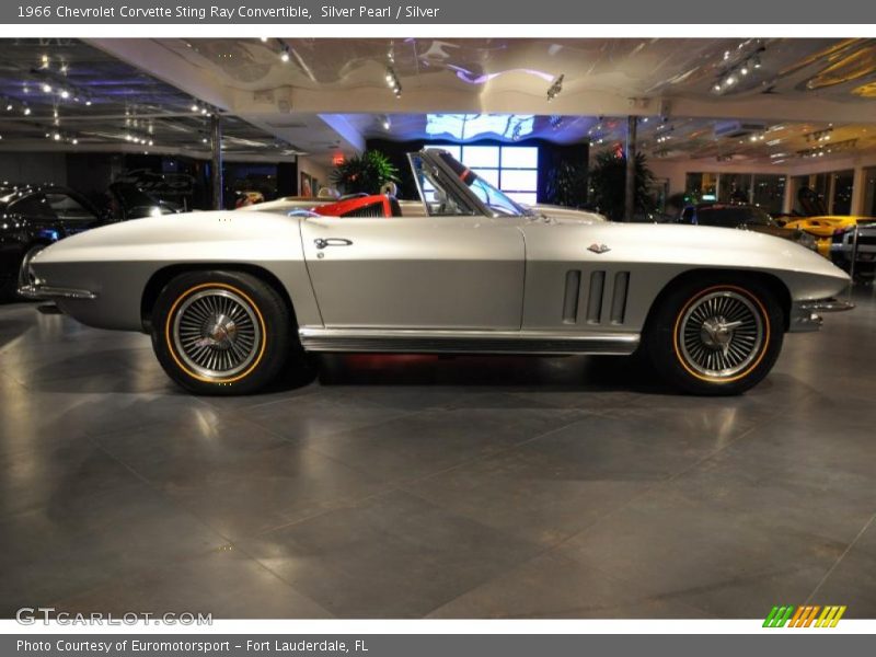 Silver Pearl / Silver 1966 Chevrolet Corvette Sting Ray Convertible