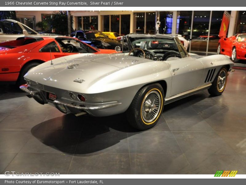 Silver Pearl / Silver 1966 Chevrolet Corvette Sting Ray Convertible