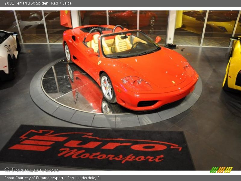 Red / Beige 2001 Ferrari 360 Spider