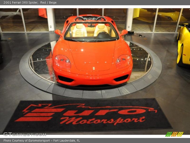 Red / Beige 2001 Ferrari 360 Spider