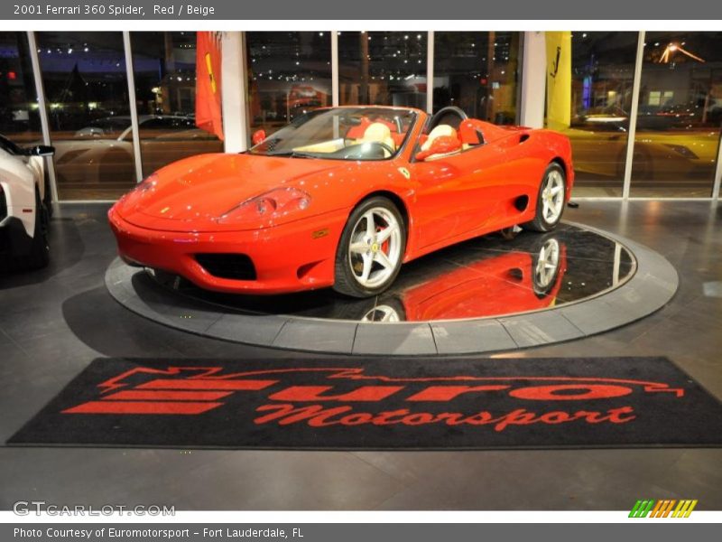 Red / Beige 2001 Ferrari 360 Spider