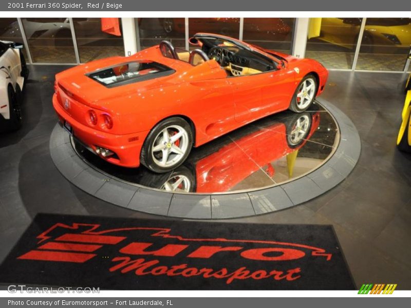 Red / Beige 2001 Ferrari 360 Spider