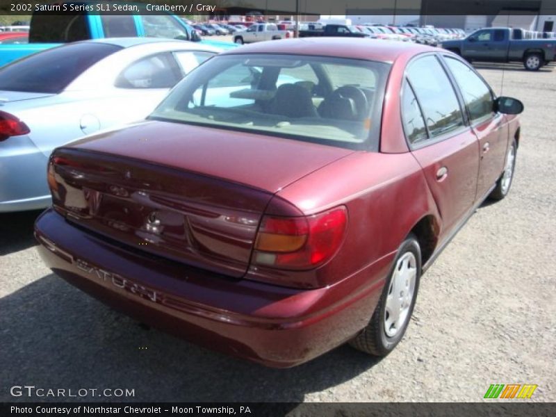Cranberry / Gray 2002 Saturn S Series SL1 Sedan