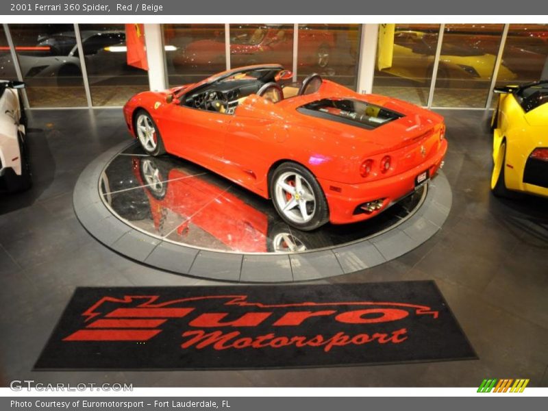 Red / Beige 2001 Ferrari 360 Spider