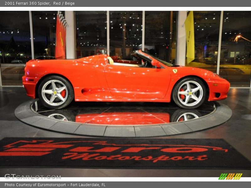 Red / Beige 2001 Ferrari 360 Spider