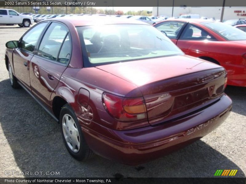Cranberry / Gray 2002 Saturn S Series SL1 Sedan
