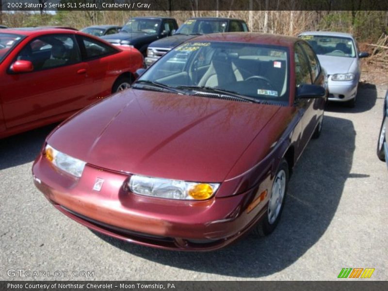 Cranberry / Gray 2002 Saturn S Series SL1 Sedan