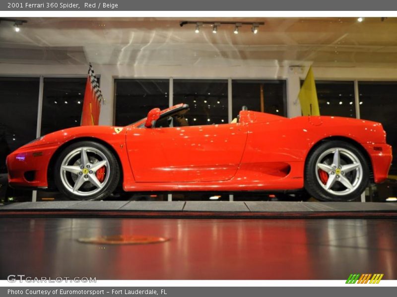 Red / Beige 2001 Ferrari 360 Spider