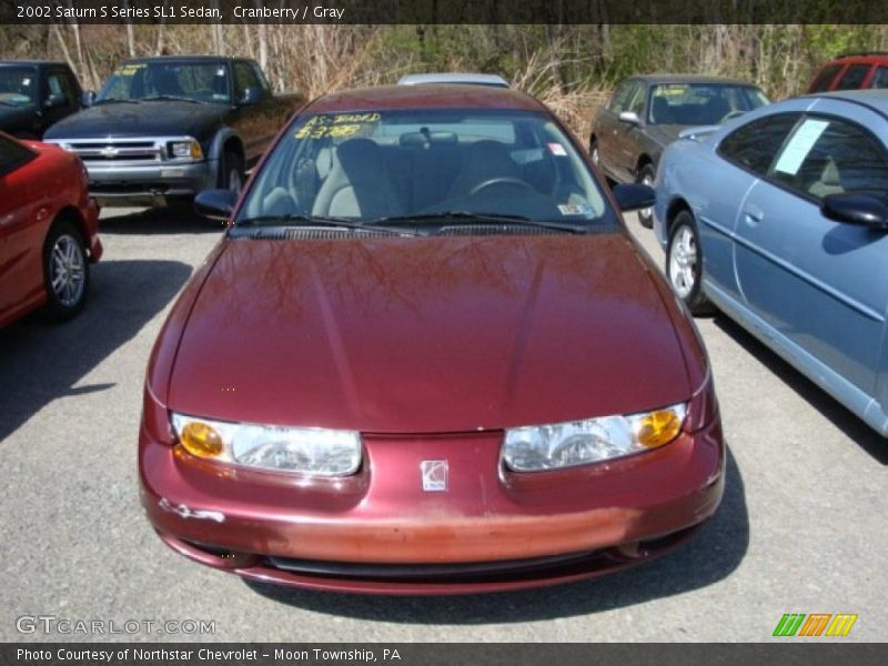 Cranberry / Gray 2002 Saturn S Series SL1 Sedan