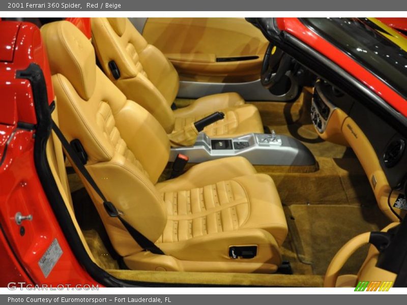 Red / Beige 2001 Ferrari 360 Spider