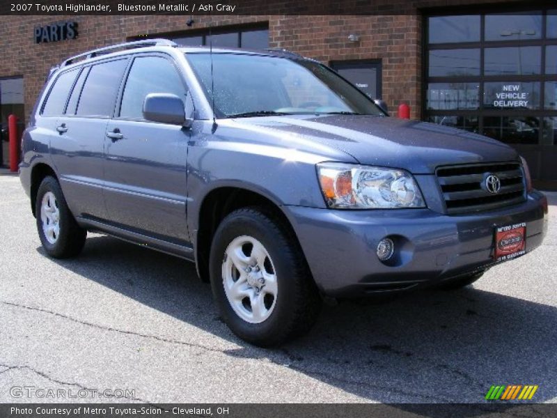 Bluestone Metallic / Ash Gray 2007 Toyota Highlander