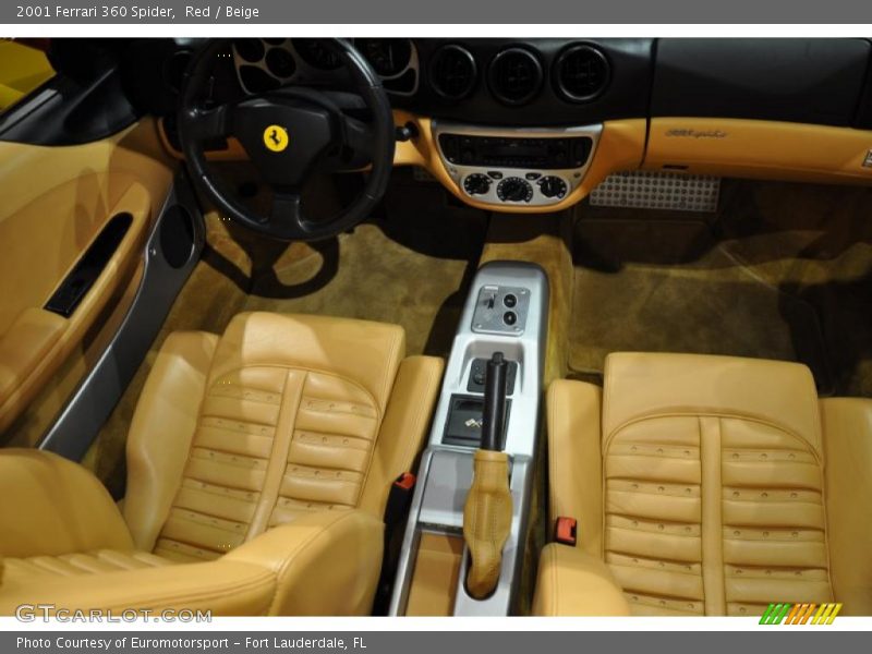 Red / Beige 2001 Ferrari 360 Spider
