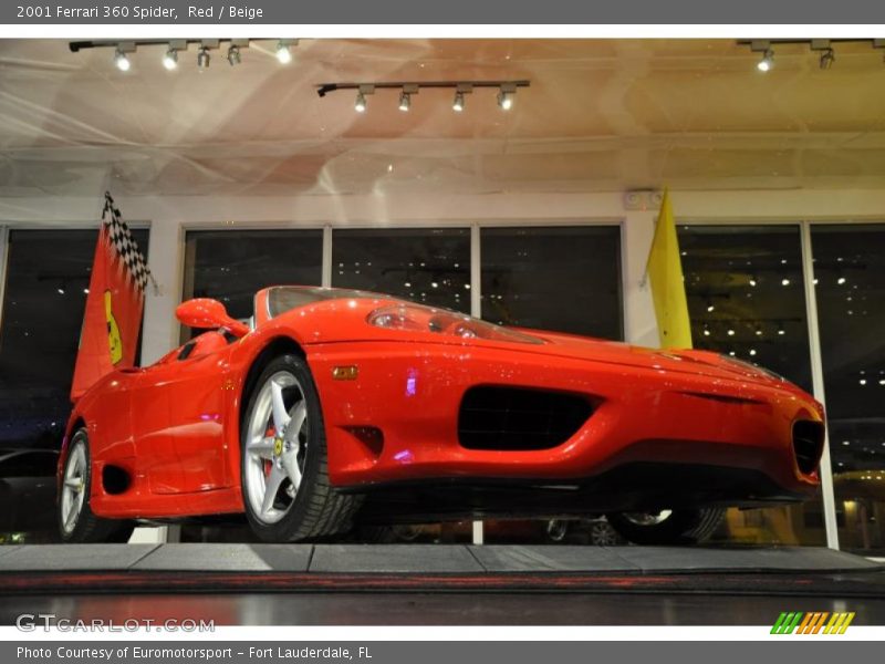 Red / Beige 2001 Ferrari 360 Spider