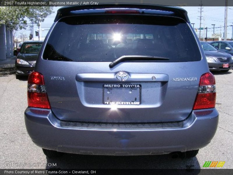 Bluestone Metallic / Ash Gray 2007 Toyota Highlander