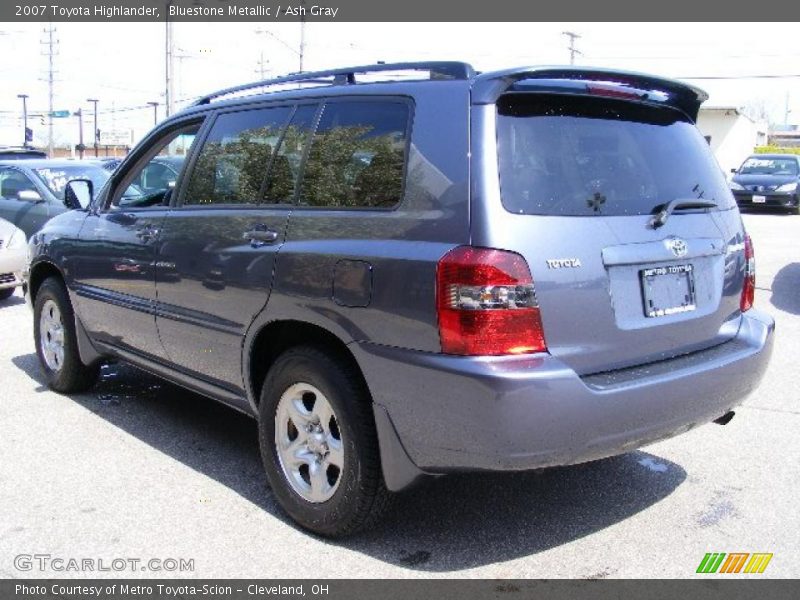 Bluestone Metallic / Ash Gray 2007 Toyota Highlander