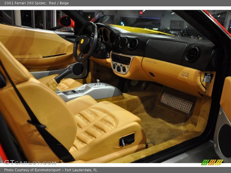 Red / Beige 2001 Ferrari 360 Spider