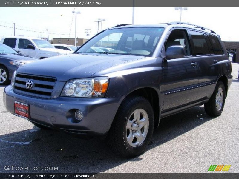Bluestone Metallic / Ash Gray 2007 Toyota Highlander