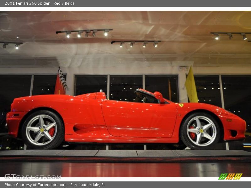 Red / Beige 2001 Ferrari 360 Spider