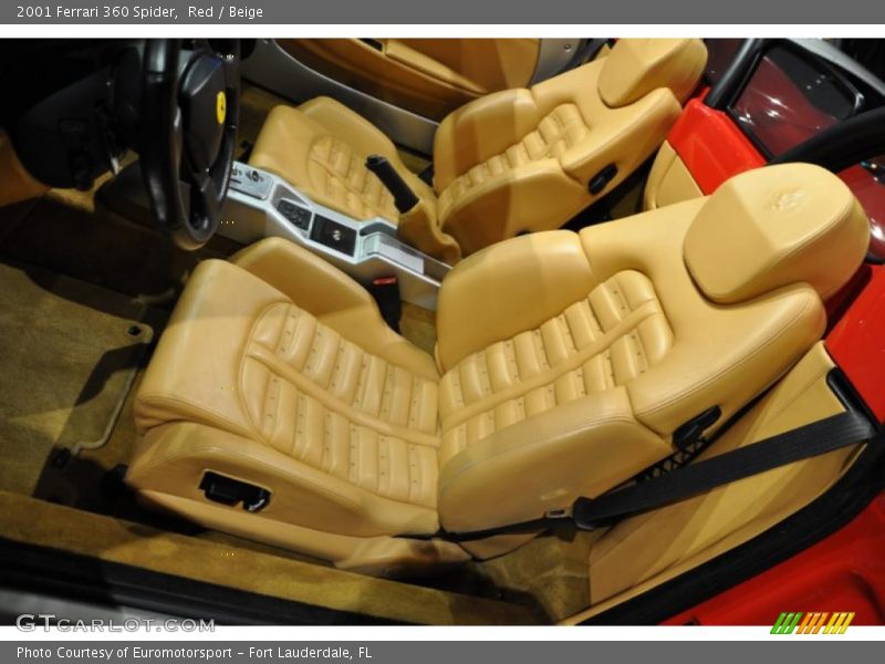 Red / Beige 2001 Ferrari 360 Spider