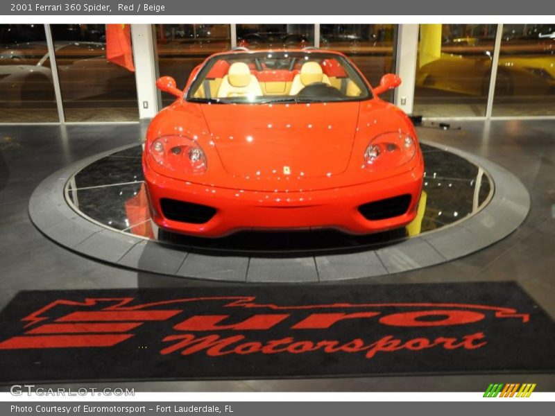 Red / Beige 2001 Ferrari 360 Spider