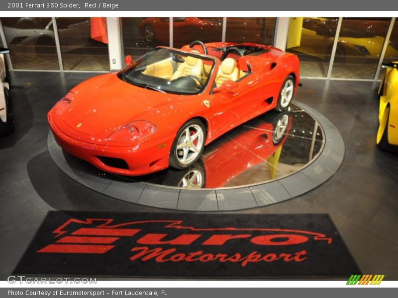 Red / Beige 2001 Ferrari 360 Spider