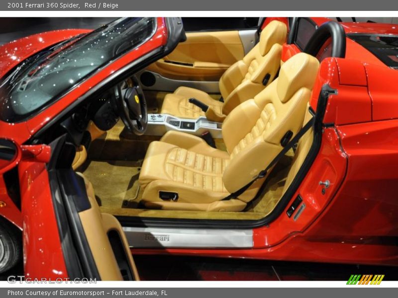 Red / Beige 2001 Ferrari 360 Spider