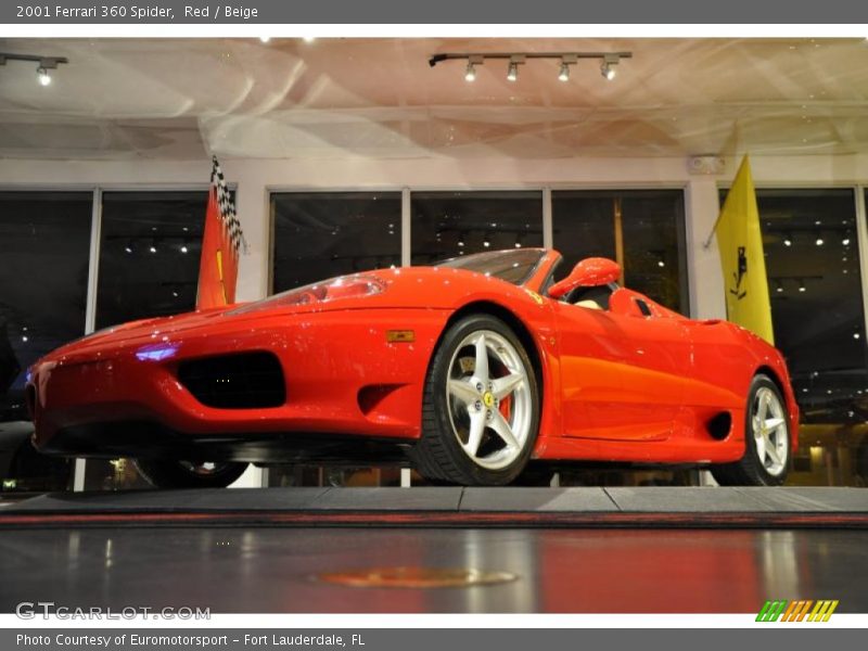Red / Beige 2001 Ferrari 360 Spider