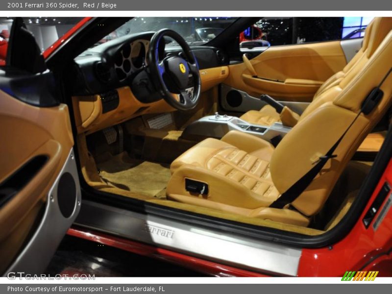 Red / Beige 2001 Ferrari 360 Spider