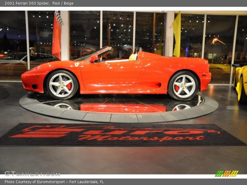 Red / Beige 2001 Ferrari 360 Spider