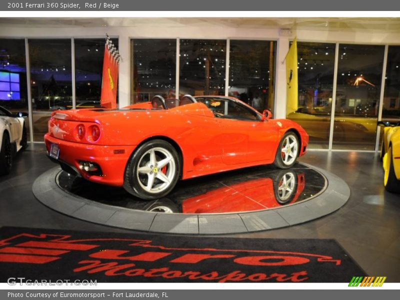 Red / Beige 2001 Ferrari 360 Spider